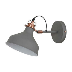 JS-GL-5046-1GY - Grey & Antique Copper & White Metal Modern Wall Light