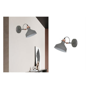 JS-GL-5046-1GY - Grey & Antique Copper & White Metal Modern Wall Light