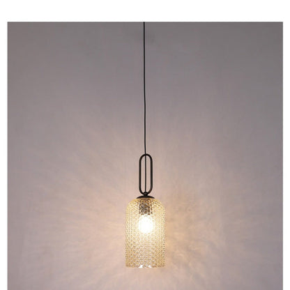 JS-GL-5063-B - Oil Rubbed Bronze Metal Glass Hanging Light
