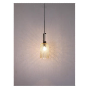 JS-GL-5063-B - Oil Rubbed Bronze Metal Glass Hanging Light