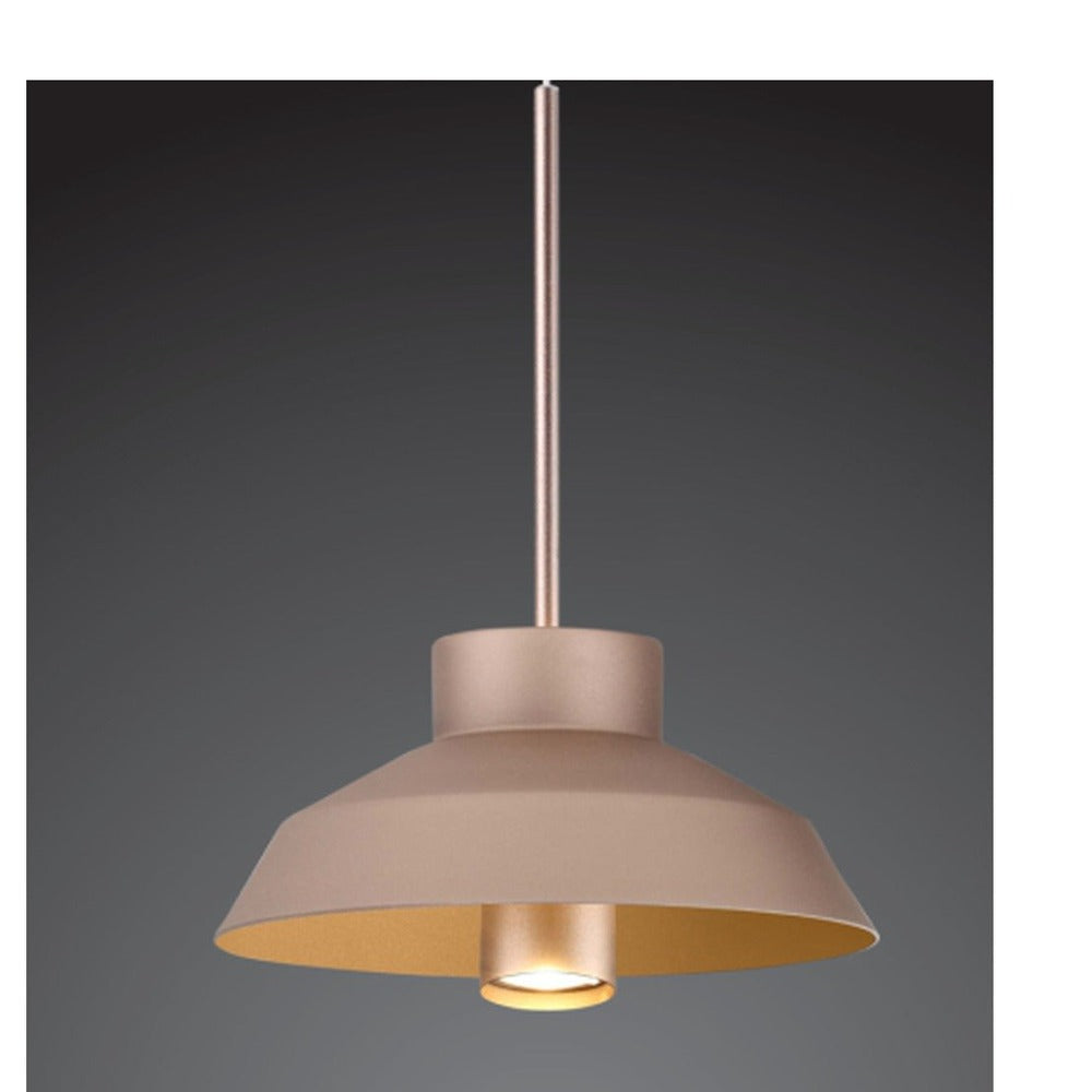 JS-GL-51501-PA - DULL GOLD ACRYLIC Metal Hanging Light