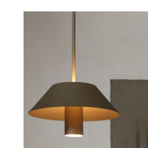 JS-GL-51501-PC - DULL GOLD ACRYLIC Metal Hanging Light