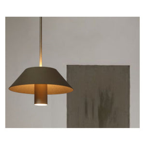 JS-GL-51501-PC - DULL GOLD ACRYLIC Metal Hanging Light