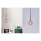 JS-GL-5219-1GLS - Antique Brass Metal Glass Hanging Light