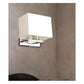 JS-GL-5222-W - CHROME METAL & FABRIC SHADE Bedside Led Reading Wall Light