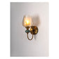 JS-GL-5225-1 - Antique Brass Metal & Marble Stone & Glass Modern Wall Light