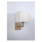 JS-GL-5440-1 - ANTIQUE BRASS METAL & FABRIC SHADE Led Wall Light