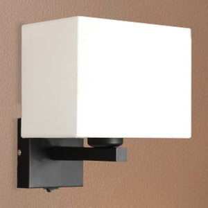 JS-GL-5445-1 - BLACK METAL & FABRIC SHADE Led Wall Light
