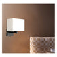 JS-GL-5445-1 - BLACK METAL & FABRIC SHADE Led Wall Light
