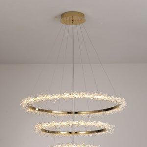 JS-GL-5681-D3 - French Gold Metal & Crystals Crystal Chandelier