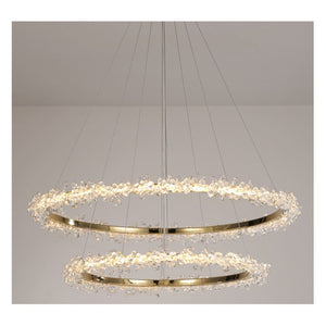 JS-GL-5681-D3 - French Gold Metal & Crystals Crystal Chandelier
