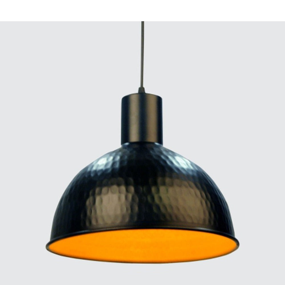 JS-GL-5800-1 - BLACK & GOLD Metal Hanging Light