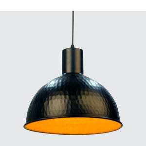 JS-GL-5800-1 - BLACK & GOLD Metal Hanging Light