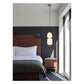 JS-GL-583-2 - Antique Brass Metal Glass Hanging Light