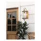 JS-GL-6006-W - Antique Brass Metal & Glass Outdoor Wall Light