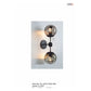 JS-GL-6008-2BK - BLACK METAL Glass Ball Wall Light