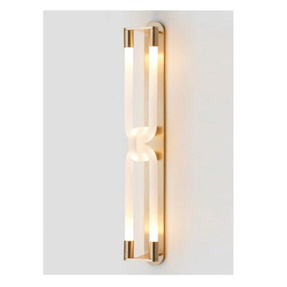 JS-GL-6017-2 - ANTIQUE BRASS METAL & ACRYLIC Led Wall Light