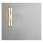 JS-GL-6017-2 - ANTIQUE BRASS METAL & ACRYLIC Led Wall Light