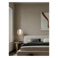 JS-GL-6039-1AM - Antique Brass Metal & Glass & Onyx Marble Hanging Light