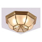 JS-GL-6072-450 - Antique Brass Glass Brass ceiling light