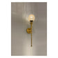 JS-GL-60860-1W - Antique Brass Metal & Glass Modern Wall Light