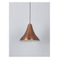 JS-GL-6142-CP - Antique Copper & White Metal Modern Hanging Light