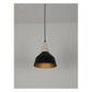 JS-GL-6168-1 - Black & Gold Metal & Wood Modern Hanging Light