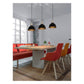 JS-GL-6168-1 - Black & Gold Metal & Wood Modern Hanging Light