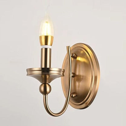 JS-GL-6269-1 - Antique Brass Metal Modern Wall Light