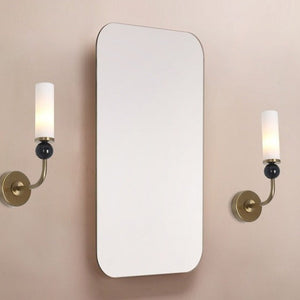 JS-GL-6309-W - Antique Brass & Black Metal & Acrylic Modern Wall Light