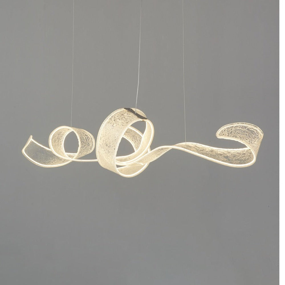 JS-GL-6416 - Antique Brass Metal & Acrylic Led Chandelier
