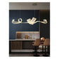 JS-GL-6416 - Antique Brass Metal & Acrylic Led Chandelier