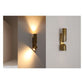 JS-GL-6489B - Antique Brass Metal & Glass Modern Wall Light