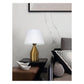 JS-GL-6625-T - Antique Brass Metal & Fabric Shade Modern Table Lamp