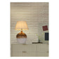 JS-GL-6660-1 - Ceramic Metal & Fabric Shade Modern Table Lamp