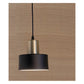 JS-GL-6776-1 AB - ANTIQUE BRASS & BLACK Metal Hanging Light