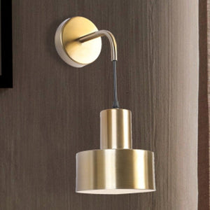 JS-GL-6777-1 AB - ANTIQUE BRASS & WHITE METAL Led Wall Light