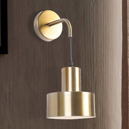 JS-GL-6777-1 AB - ANTIQUE BRASS & WHITE METAL Led Wall Light
