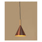 JS-GL-6886-1AC - ANTIQUE COPPER & GOLD WOOD Metal Hanging Light