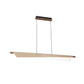 JS-GL-696-12 - Brushed Gold Metal & Acrylic Led Chandelier