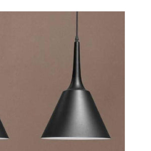 JS-GL-6970-1BK - BLACK & WHITE Metal Hanging Light