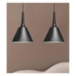 JS-GL-6970-1BK - BLACK & WHITE Metal Hanging Light