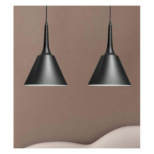 JS-GL-6970-1BK - BLACK & WHITE Metal Hanging Light