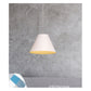 JS-GL-6980-1WH - WHITE Metal Hanging Light