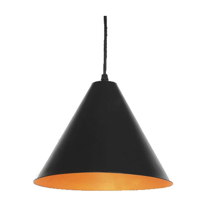 JS-GL-6990-1 - BLACK & GOLD Metal Hanging Light
