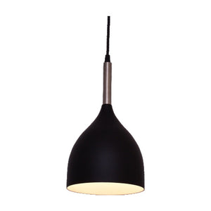 JS-GL-6996-1BK - BLACK & WHITE & SN Metal Hanging Light
