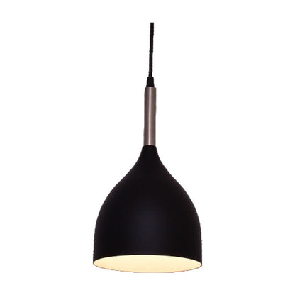 JS-GL-6996-1BK - BLACK & WHITE & SN Metal Hanging Light