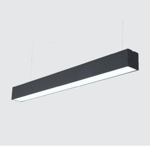 JS-GL-7020-1BK - BLACK METAL & ACRYLIC Office Hanging Light