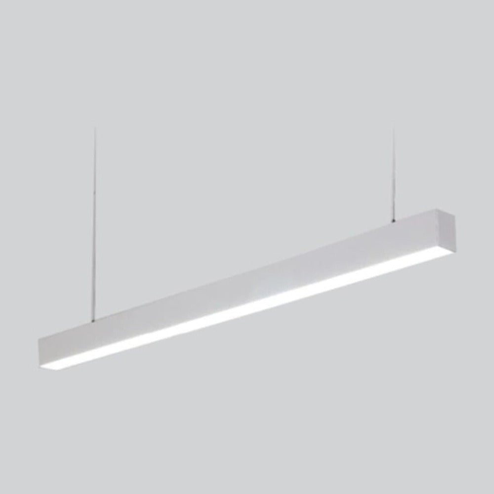 JS-GL-7020-1WH - WHITE METAL & ACRYLIC Office Hanging Light