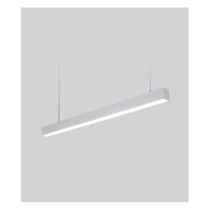 JS-GL-7020-1WH - WHITE METAL & ACRYLIC Office Hanging Light